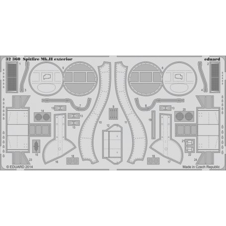 Eduard 1:32 Supermarine Spitfire Mk.II exterior Revell