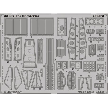 Eduard 1:32 North American P-51D exterior TAMIYA