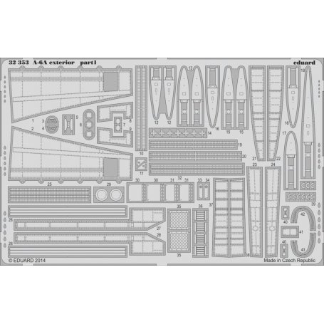 Eduard 1:32 A-6A exterior Trumpeter 02249