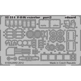Eduard 1:32 F-84G exterior dla Hobby Boss