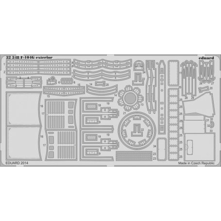 Eduard 1:32 F-104G exterior Italeri 2502