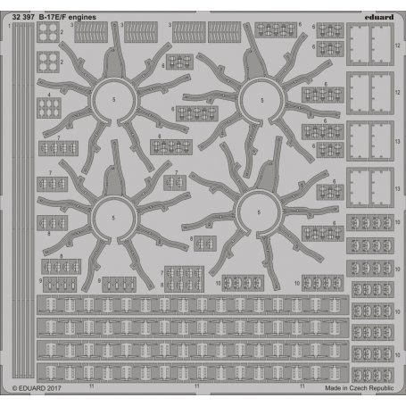 Eduard 1:32 B-17E/F engines HKM