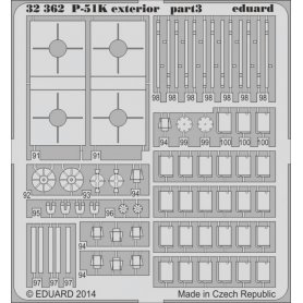 Eduard 1:32 North American P-51K exterior dla Dragon