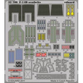 Eduard 1:32 Seatbelts for F-14D / Trumpeter 