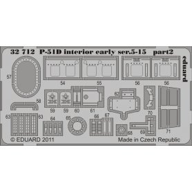 Eduard 1:32 North American P-51D interior early ser.5-15 S.A. dla Tamiya
