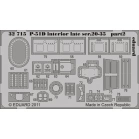 Eduard 1:32 North American P-51D interior late ser.20-35 S.A. dla Tamiya