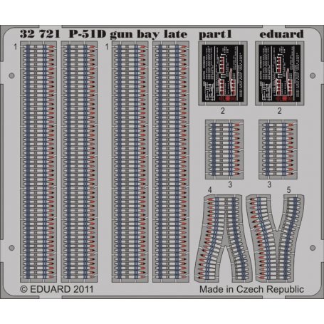 Eduard 1:32 North American P-51D gun bay late TAMIYA
