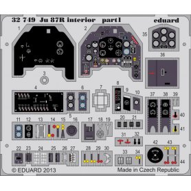 Eduard 1:32 Elementy wnętrza do Junkers Ju-87R dla Trumpeter