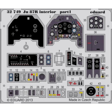 Ju 87R interior S.A. TRUMPETER