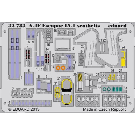 Eduard 1:32 A-4F Escapac IA-1 seatbelts TRUMPETER