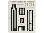 Eduard 1:32 Pasy bezpieczeństwa do North American P-51D dla Tamiya / FABRIC