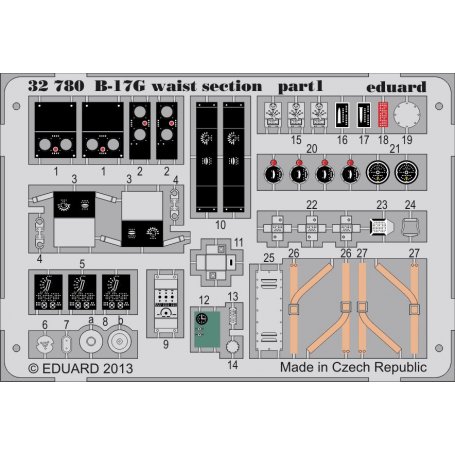 Eduard 1:32 B-17G waist section HK MODELS