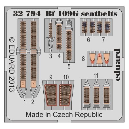 Bf 109G seatbelts REVELL