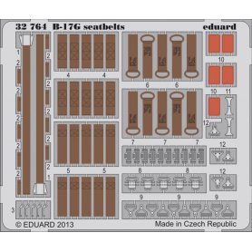 Eduard 1:32 B-17G seatbelts HK MODELS