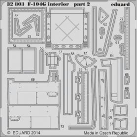 Eduard 1:32 F-104G interior S.A. dla Italeri