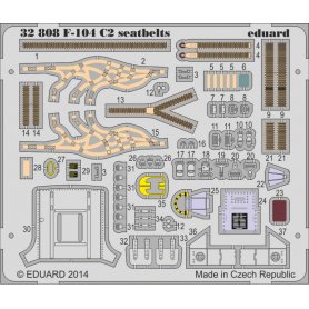 Eduard 1:32 F-104 C2 seatbelts Italeri