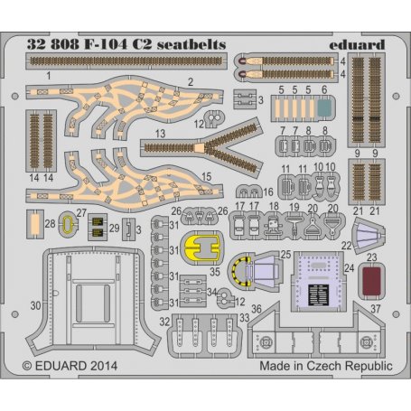 Eduard 1:32 F-104 C2 seatbelts Italeri