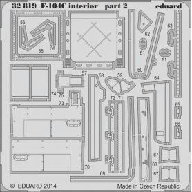 Eduard 1:32 F-104C interior S.A. dla Italeri