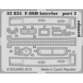 Eduard 1:32 F-86D interior S.A. dla Kittyhawk KH32007
