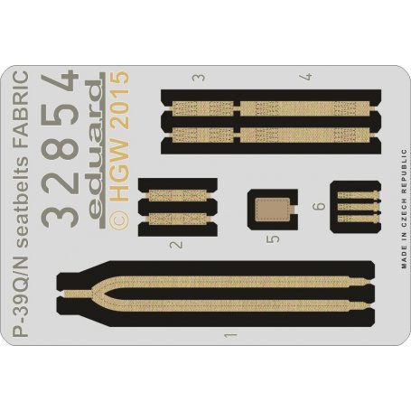 P-39Q/N seatbelts FABRIC KITTYHAWK KH32013