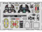 Eduard 1:32 Elementy wnętrza do Mirage IIIc dla Italeri 2505