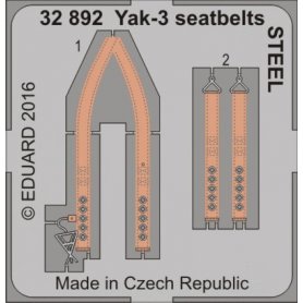 Eduard 1:32 Yakolev Yak-3 seatbelts STEEL SPECIAL HOBBY