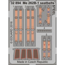 Eduard 1:32 Messerschmitt Me 262B-1 seatbelts STEEL REVELL 4995