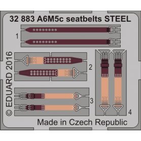 A6M5c seatbelts STEEL HASEGAWA ST34