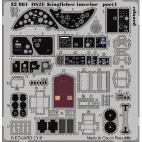 Eduard 1:32 OS2U Kingfisher interior dla Kittyhawk KH32016
