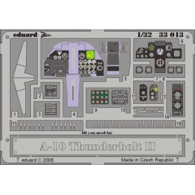 A-10 dashboard 1/32 TRUMPETER