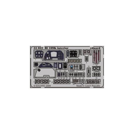 Bf 109K interior S.A. 1/32 HASEGAWA