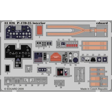P-47D-25 interior S.A. 1/32 HASEGAWA