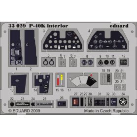 P-40K interior S.A. 1/32 HASEGAWA