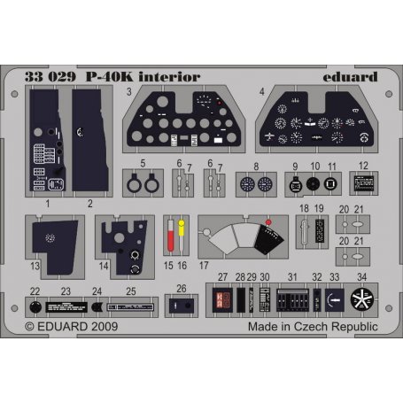 P-40K interior S.A. 1/32 HASEGAWA