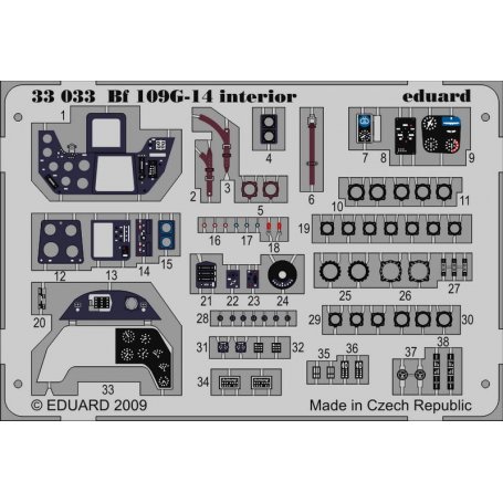 Bf 109G-14 interior S.A. 1/32 HASEGAWA