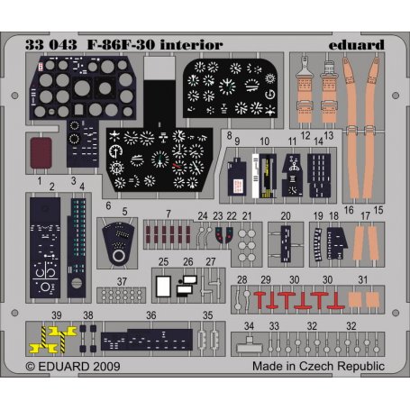 F-86F-30 interior S.A. 1/32 KINETIC