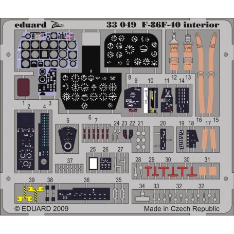 Eduard 1:32 F-86F-40 interior S.A. 1/32 KINETIC