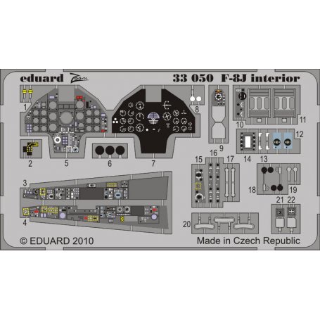 F-8J interior S.A. 1/32 TRUMPETER