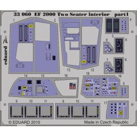 Eduard 1:32 Elementy wnętrza do EF 2000 Typhoon TWO-SEATER dla Trumpeter