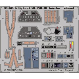 Eduard 1:32 Kittyhawk Mk.I/Mk.III interior S.A. 1/32 HASEGAWA