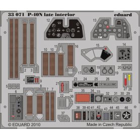 Eduard 1:32 Curtiss P-40N late interior S.A. 1/32 HASEGAWA