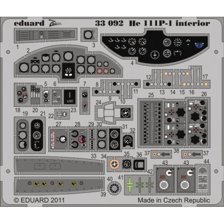 He 111P-1 interior S.A. 1/32 REVELL