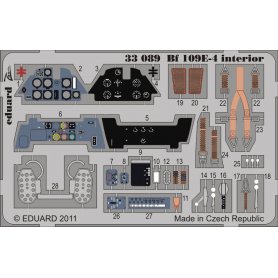 Eduard 1:32 Elementy wnętrza do Messerschmitt Bf-109 E-4 dla Dragon / Cyber Hobby