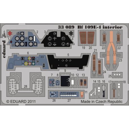 Bf 109E-4 interior S.A. 1/32 DRAGON/CYBER HOBBY