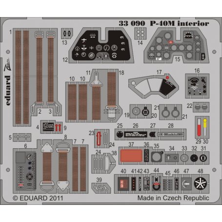 P-40M interior S.A. 1/32 HASEGAWA