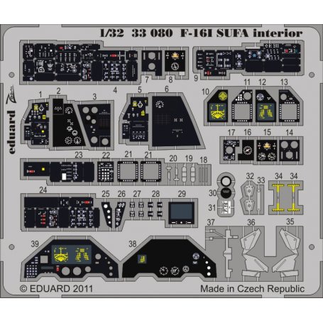 F-16I SUFA interior S.A. 1/32 ACADEMY