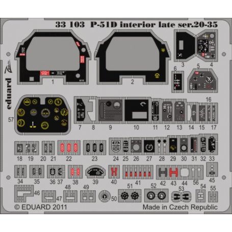 P-51D Interior late ser.20-35 S.A. 1/32 TAMIYA