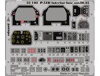 Eduard 1:32 Interior elements for North American P-51D late seria 20-35 / Tamiya 