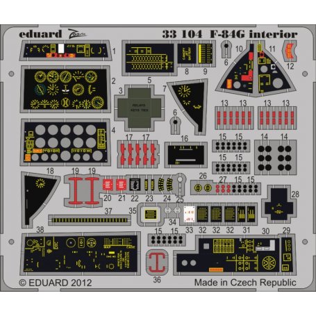 Eduard 1:32 F-84G Interior S.A. 1/32 HOBBY BOSS