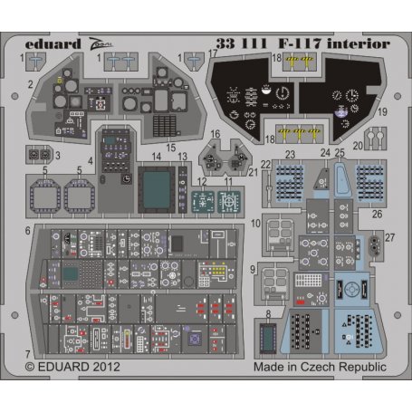 F-117 interior S.A. 1/32 TRUMPETER